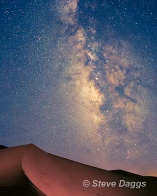4 Milky Way Over Sand Dunes